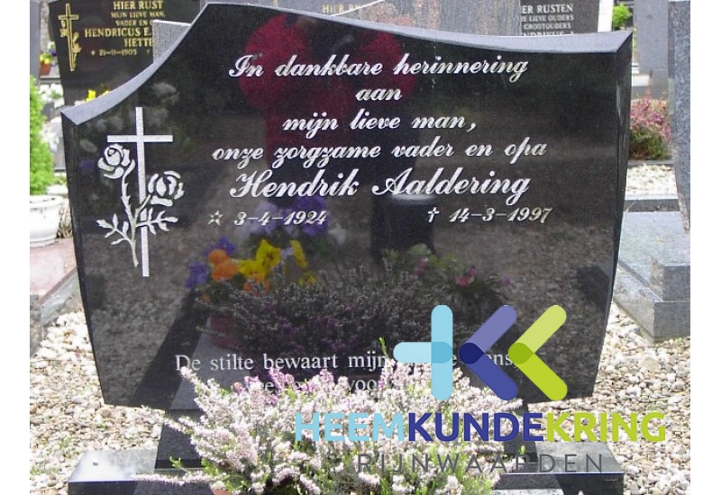 Grafstenen kerkhof Herwen Coll. HKR (47) H.Aaldering